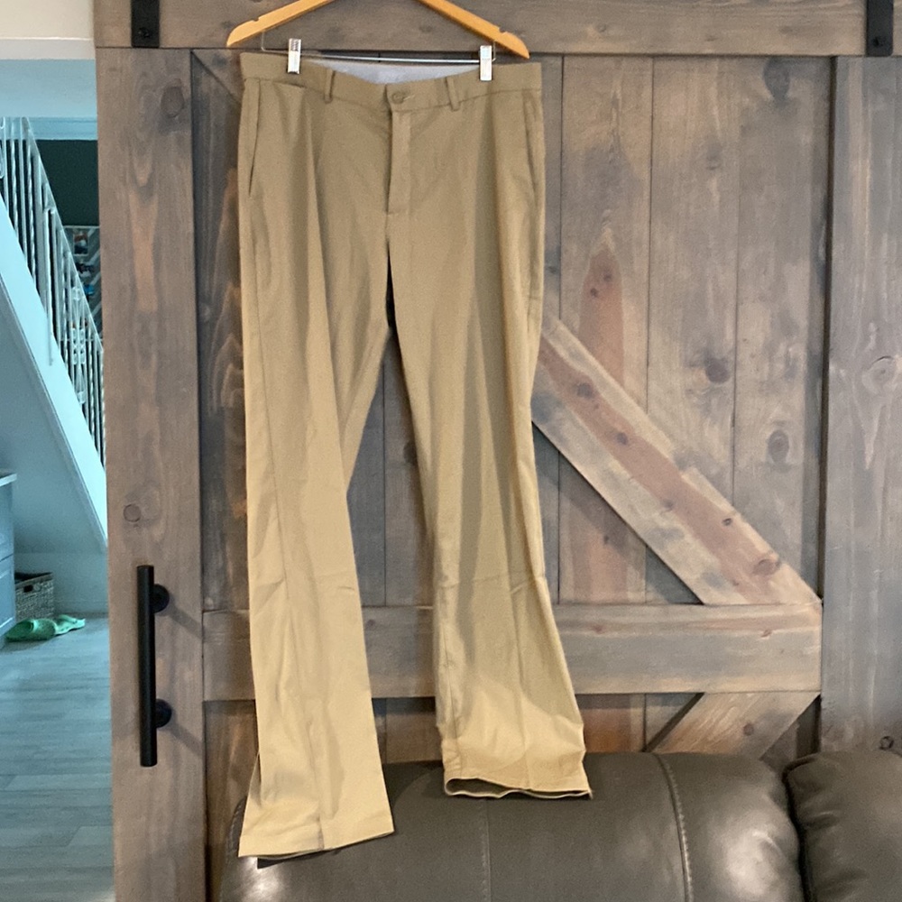 NIKE Dri Fit 34x 34 tan pant golf